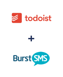 Integration of Todoist and Burst SMS