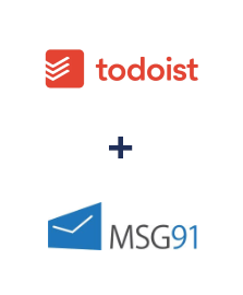 Integration of Todoist and MSG91