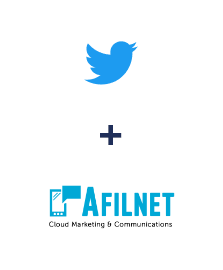 Integration of Twitter and Afilnet