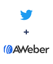 Integration of Twitter and AWeber