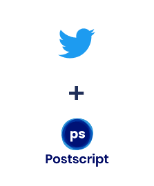 Integration of Twitter and Postscript