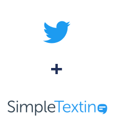 Integration of Twitter and SimpleTexting