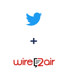 Integration of Twitter and Wire2Air