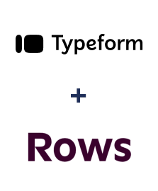 Integration of Typeform and Rows