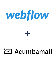 Integration of Webflow and Acumbamail