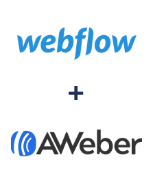 Integration of Webflow and AWeber