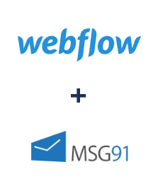 Integration of Webflow and MSG91
