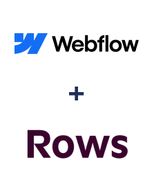 Integration of Webflow and Rows
