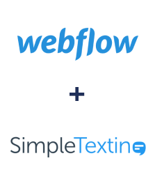 Integration of Webflow and SimpleTexting