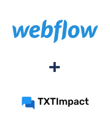 Integration of Webflow and TXTImpact