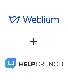 Integration of Weblium and HelpCrunch