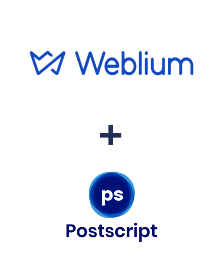 Integration of Weblium and Postscript