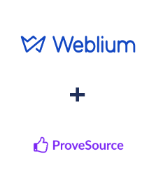 Integration of Weblium and ProveSource