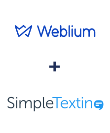 Integration of Weblium and SimpleTexting