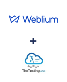 Integration of Weblium and TheTexting