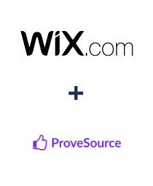 Integration of Wix and ProveSource