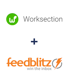 Integration of Worksection and FeedBlitz