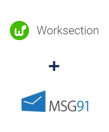 Integration of Worksection and MSG91
