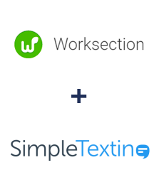 Integration of Worksection and SimpleTexting