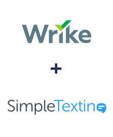 Integration of Wrike and SimpleTexting