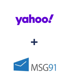 Integration of Yahoo! and MSG91