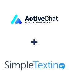 Integración de ActiveChat y SimpleTexting
