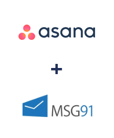 Integración de Asana y MSG91