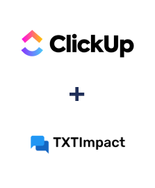 Integración de ClickUp y TXTImpact