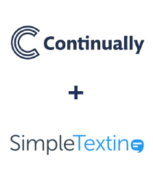 Integración de Continually y SimpleTexting