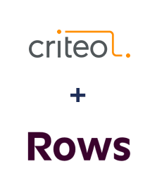 Integración de Criteo y Rows