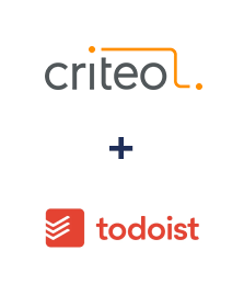 Integración de Criteo y Todoist