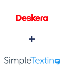 Integración de Deskera CRM y SimpleTexting