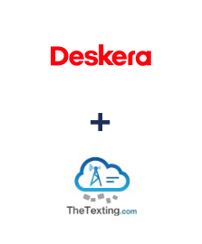 Integración de Deskera CRM y TheTexting