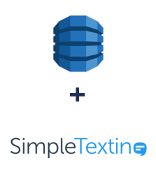 Integración de Amazon DynamoDB y SimpleTexting