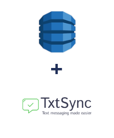 Integración de Amazon DynamoDB y TxtSync