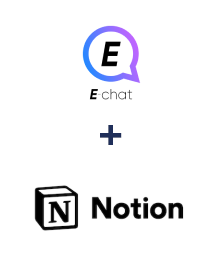 Integración de E-chat y Notion