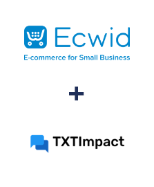Integración de Ecwid y TXTImpact