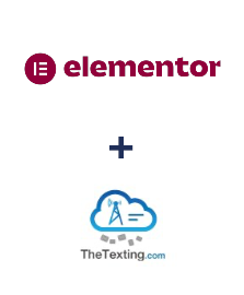 Integración de Elementor y TheTexting