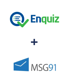 Integración de Enquiz y MSG91