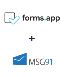 Integración de forms.app y MSG91