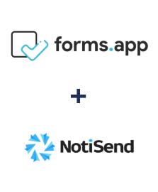 Integración de forms.app y NotiSend Integración de forms.app y NotiSend