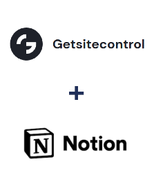 Integración de Getsitecontrol y Notion