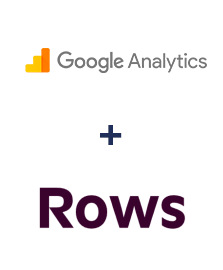 Integración de Google Analytics y Rows