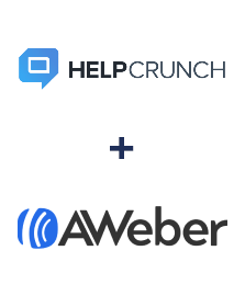 Integración de HelpCrunch y AWeber