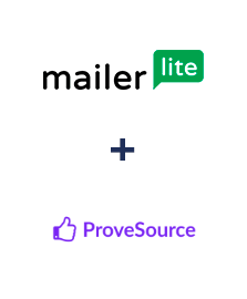 Integración de MailerLite y ProveSource