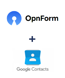 Integración de OpnForm y Google Contacts