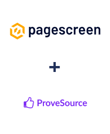 Integración de Pagescreen y ProveSource