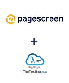 Integración de Pagescreen y TheTexting