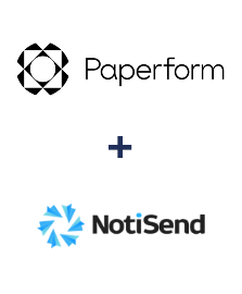 Integración de Paperform y NotiSend Integración de Paperform y NotiSend