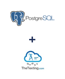 Integración de PostgreSQL y TheTexting